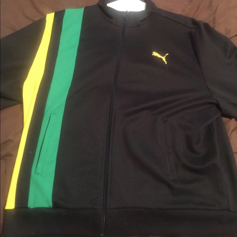 Jamaican themed puma jacket